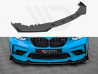 Maxton Design - STREET PRO FRONT SPLITTER V.1 (+FLAPS) BMW M2 F87 (2016-2020)
