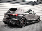 Maxton Design - STREET PRO REAR SIDE SPLITTERS + FLAPS AUDI RS3 SPORTBACK 8Y