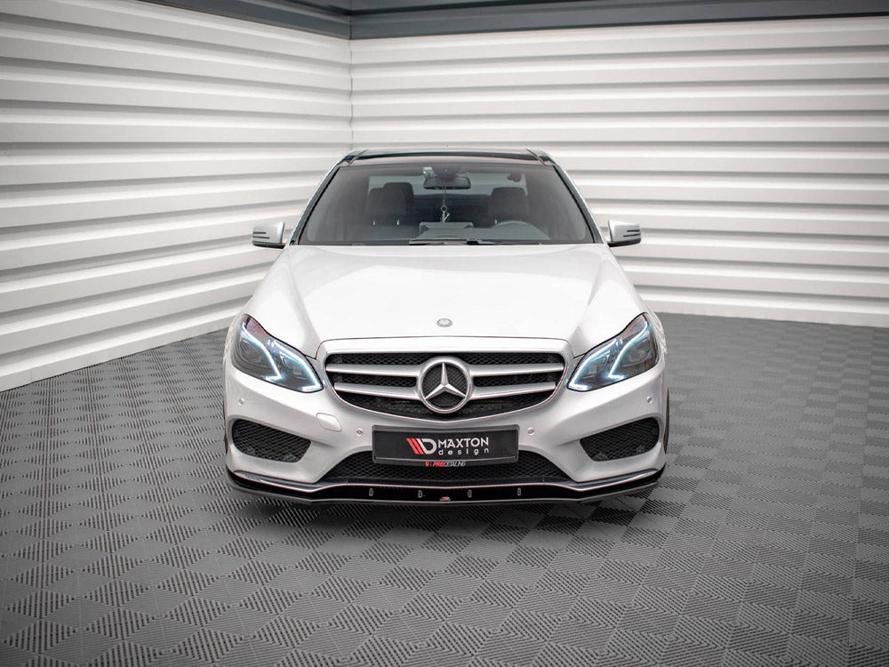 Maxton Design - FRONT SPLITTER V.1 MERCEDES E AMG-LINE SEDAN W212 FACELIFT (2012-2016)