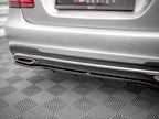 Maxton Design - REAR SPLITTER (VERTICAL BARS) MERCEDES E AMG-LINE SEDAN W212 FACELIFT (2012-2016)