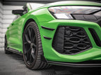 Maxton Design - FRONT BUMPER WINGS (CANARDS) AUDI RS3 8Y (2020-)