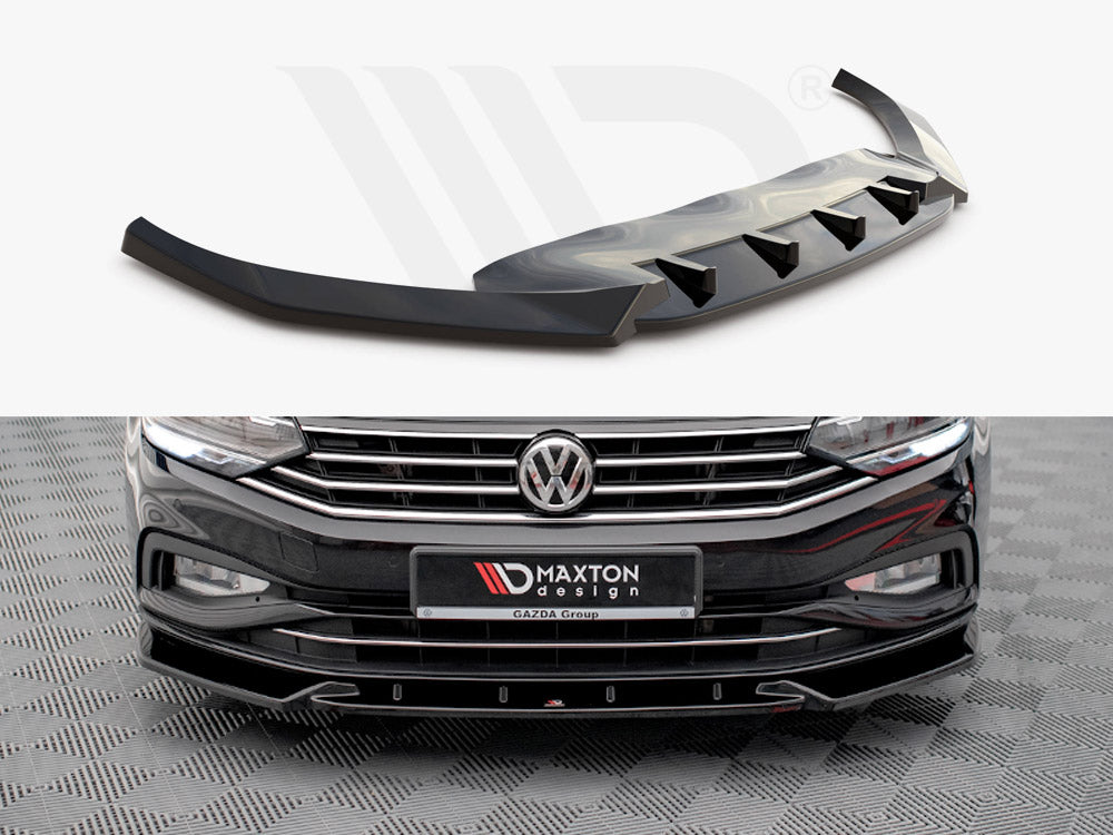 Maxton Design - FRONT SPLITTER V.2 VW PASSAT B8 FACELIFT (2019-2023)