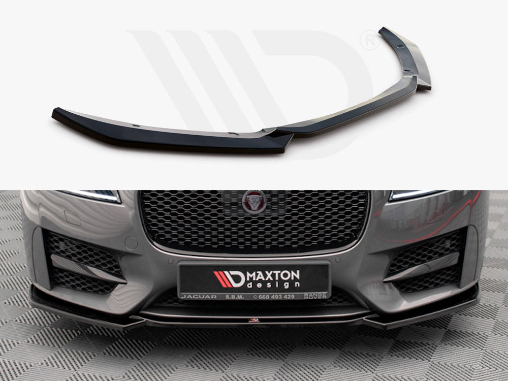 Maxton Design - FRONT SPLITTER V.1 JAGUAR XF R-SPORT MK2 (2015-2020)