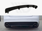 Maxton Design - Central Rear Splitter (Vertical Bars) Audi A5 S-line 8T FL Coupe / Sportback (2011-2016)