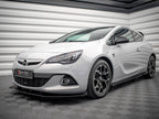 Maxton Design - STREET PRO FRONT SPLITTER V.1 (+FLAPS) OPEL ASTRA GTC OPC-LINE J (2011-2018)