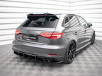 Maxton Design - STREET PRO REAR SIDE SPLITTERS AUDI S3 SPORTBACK 8V FACELIFT