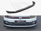 Maxton Design - Front Splitter V.2 Volkswagen Polo GTI / R-Line Mk6 (2017-2021)
