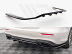 Maxton Design - Central Rear Splitter (Vertical Bars) Mercedes E AMG-Line Sedan W213 Facelift