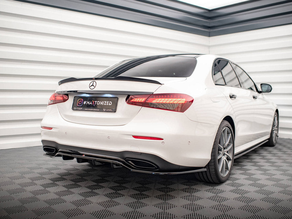 Maxton Design - Rear Splitter (Vertical Bars) Mercedes E AMG-Line Sedan W213 Facelift