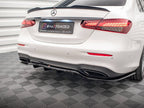 Maxton Design - Central Rear Splitter (Vertical Bars) Mercedes E AMG-Line Sedan W213 Facelift