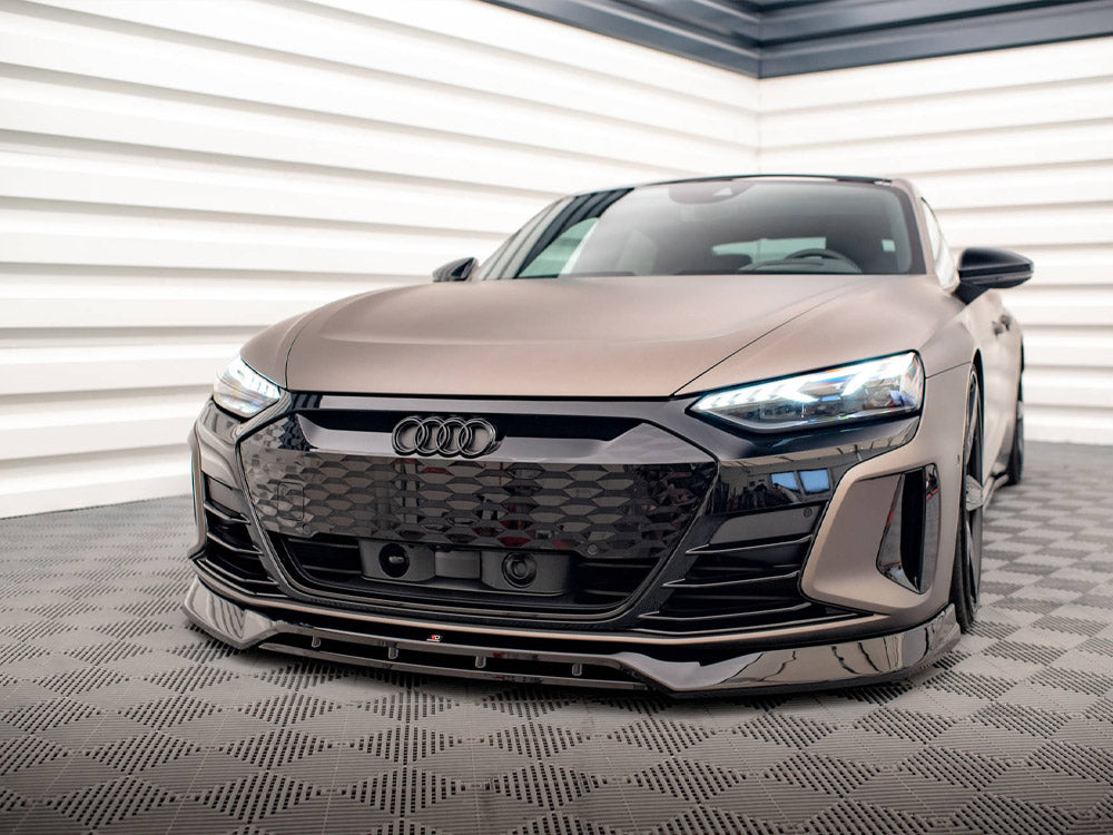 Maxton Design - FRONT SPLITTER V.3 AUDI E-TRON GT / RS GT MK1