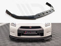 Maxton Design - FRONT SPLITTER + FLAPS NISSAN GTR R35 1ST FACELIFT