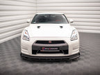 Maxton Design - FRONT SPLITTER + FLAPS NISSAN GTR R35 1ST FACELIFT