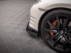 Maxton Design - FRONT SPLITTER + FLAPS NISSAN GTR R35 1ST FACELIFT