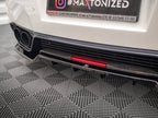Maxton Design - CENTRAL REAR SPLITTER (VERTICAL BARS) NISSAN GTR R35 1ST FACELIFT