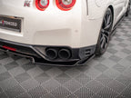 Maxton Design - CENTRAL REAR SPLITTER (VERTICAL BARS) NISSAN GTR R35 1ST FACELIFT