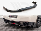 Maxton Design - CENTRAL REAR SPLITTER + FLAPS NISSAN GTR R35 1ST FACELIFT