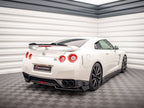 Maxton Design - CENTRAL REAR SPLITTER + FLAPS NISSAN GTR R35 1ST FACELIFT