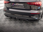 Maxton Design - CENTRAL REAR SPLITTER (VERTICAL BARS) AUDI A3 S-LINE SEDAN 8Y