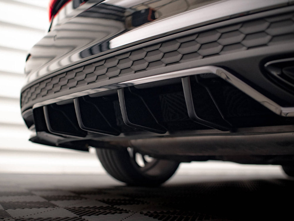 Maxton Design - CENTRAL REAR SPLITTER (VERTICAL BARS) AUDI A3 S-LINE SEDAN 8Y