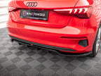 Maxton Design - CENTRAL REAR SPLITTER (VERTICAL BARS) AUDI A3 SPORTBACK 8Y