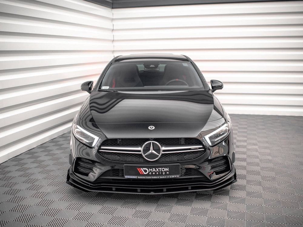 Maxton Design - STREET PRO FRONT SPLITTER + FLAPS MERCEDES A35 AMG / AMG-LINE W177