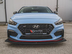 Maxton Design - STREET PRO DURABILITY FRONT SPLITTER + FLAPS HYUNDAI I30 N MK3 HATCHBACK / FASTBACK
