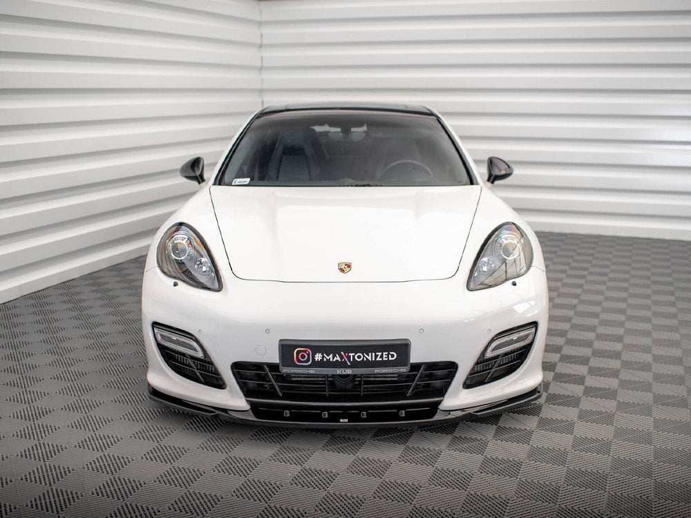 Maxton Design - FRONT SPLITTER V.2 PORSCHE PANAMERA TURBO 970