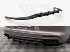 Maxton Design - CENTRAL REAR SPLITTER (VERTICAL BARS) PORSCHE PANAMERA E-HYBRID 971