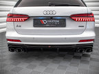 Maxton Design - REAR VALANCE + EXHAUST ENDS IMITATION AUDI S6 / A6 S-LINE C8