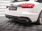 Maxton Design - Central Rear Splitter (Vertical Bars) Audi A4 S-Line B9 Facelift