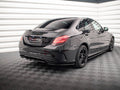 Maxton Design - REAR SPLITTER (VERTICAL BARS) MERCEDES C AMG LINE W205 FACELIFT