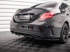 Maxton Design - REAR SPLITTER (VERTICAL BARS) MERCEDES C AMG LINE W205 FACELIFT