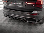 Maxton Design - CENTRAL REAR SPLITTER (VERTICAL BARS) VOLVO XC60 R-DESIGN MK2 FACELIFT