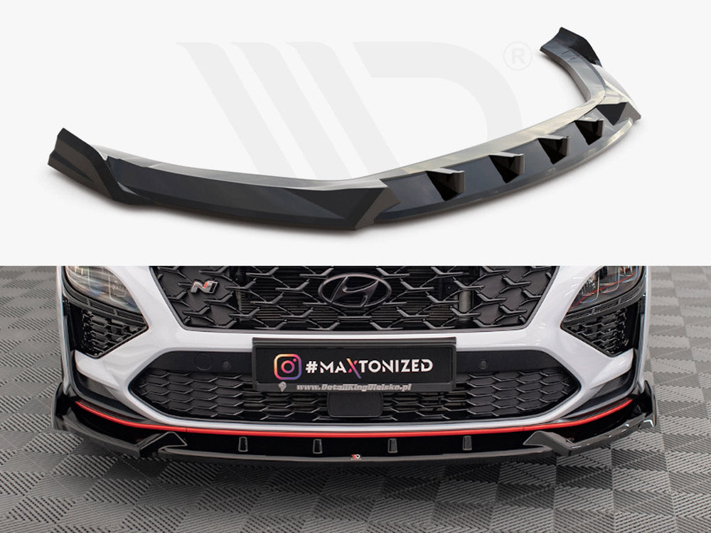 Maxton Design - FRONT SPLITTER V.1 HYUNDAI KONA N MK1