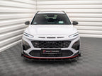 Maxton Design - FRONT SPLITTER V.2 + FLAPS HYUNDAI KONA N MK1