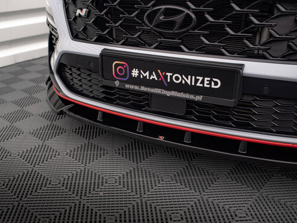 Maxton Design - FRONT SPLITTER V.2 + FLAPS HYUNDAI KONA N MK1