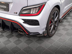 Maxton Design - REAR SIDE SPLITTERS V.1 + FLAPS HYUNDAI KONA N MK1
