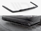 Maxton Design - CENTRAL REAR SPLITTER (VERTICAL BARS) MERCEDES-BENZ E63 AMG SEDAN W212 FACELIFT (2012-2014)