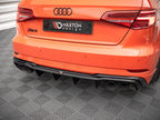 Maxton Design - Rear Valance + Milltek Sport Resonated Exhaust Audi RS3 Sportback 8V Facelift