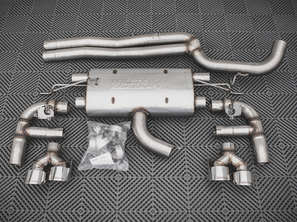 Maxton Design - Rear Valance + Milltek Sport Resonated Exhaust Audi RS3 Sportback 8V Facelift