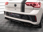 Maxton Design - CENTRAL REAR SPLITTER (VERTICAL BARS) VOLKSWAGEN T-ROC R MK1 FACELIFT (2021-)
