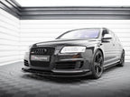Maxton Design - STREET PRO FRONT SPLITTER + FLAPS AUDI RS6 AVANT C6