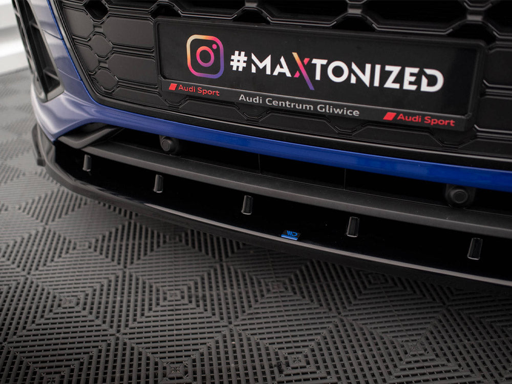 Maxton Design - FRONT SPLITTER V.2 AUDI SQ5 / Q5 S-LINE SUV / SPORTBACK MK2 FACELIFT