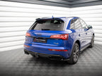 Maxton Design - CENTRAL REAR SPLITTER (VERTICAL BARS) AUDI Q5 S-LINE SUV MK2 FACELIFT