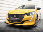 Maxton Design - STREET PRO FRONT SPLITTER + FLAPS PEUGEOT 208 GT MK2