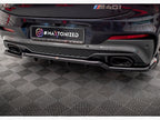 Maxton Design - CENTRAL REAR SPLITTER (VERTICAL BARS) V.2 BMW X4 M-PACK G02