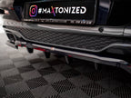Maxton Design - CENTRAL REAR SPLITTER (VERTICAL BARS) V.2 BMW X4 M-PACK G02