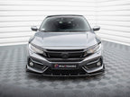 Maxton Design - FRONT SPLITTER V.1 + FLAPS HONDA CIVIC SPORT MK 10