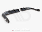 Maxton Design - CENTRAL REAR SPLITTER (VERTICAL BARS) V.1 + FLAPS HONDA CIVIC TYPE-R MK 11